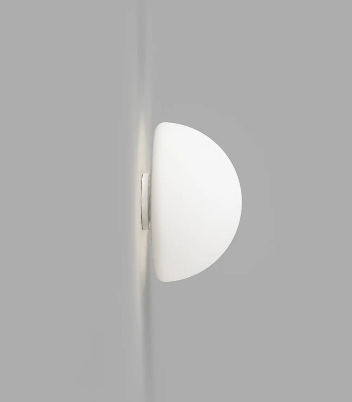 ORB Dome Mini Glass Shade – Acid Washed White, 140mm