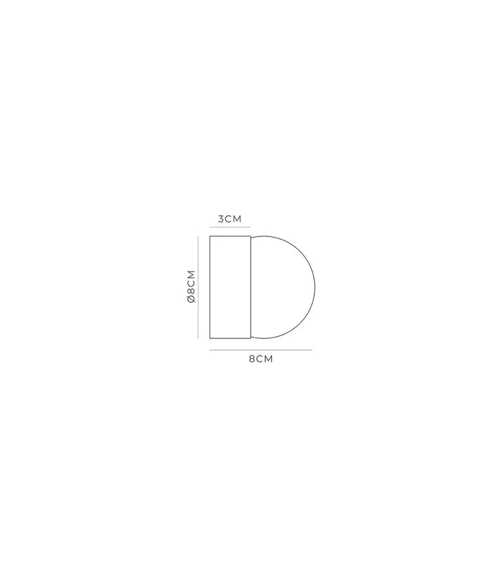 Orb Sur Mini Wall Light – Structure Only, Shade Sold Separately
