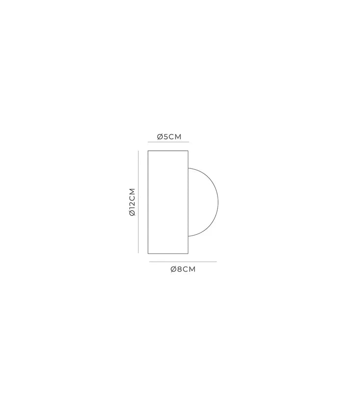 Orb Sur Wall Light Small – Structure Only, Shade Sold Separately