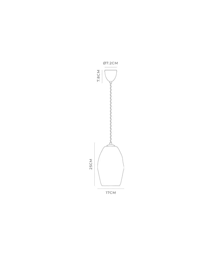 Organic Pendant Light Medium – Elegant Design for Every Space