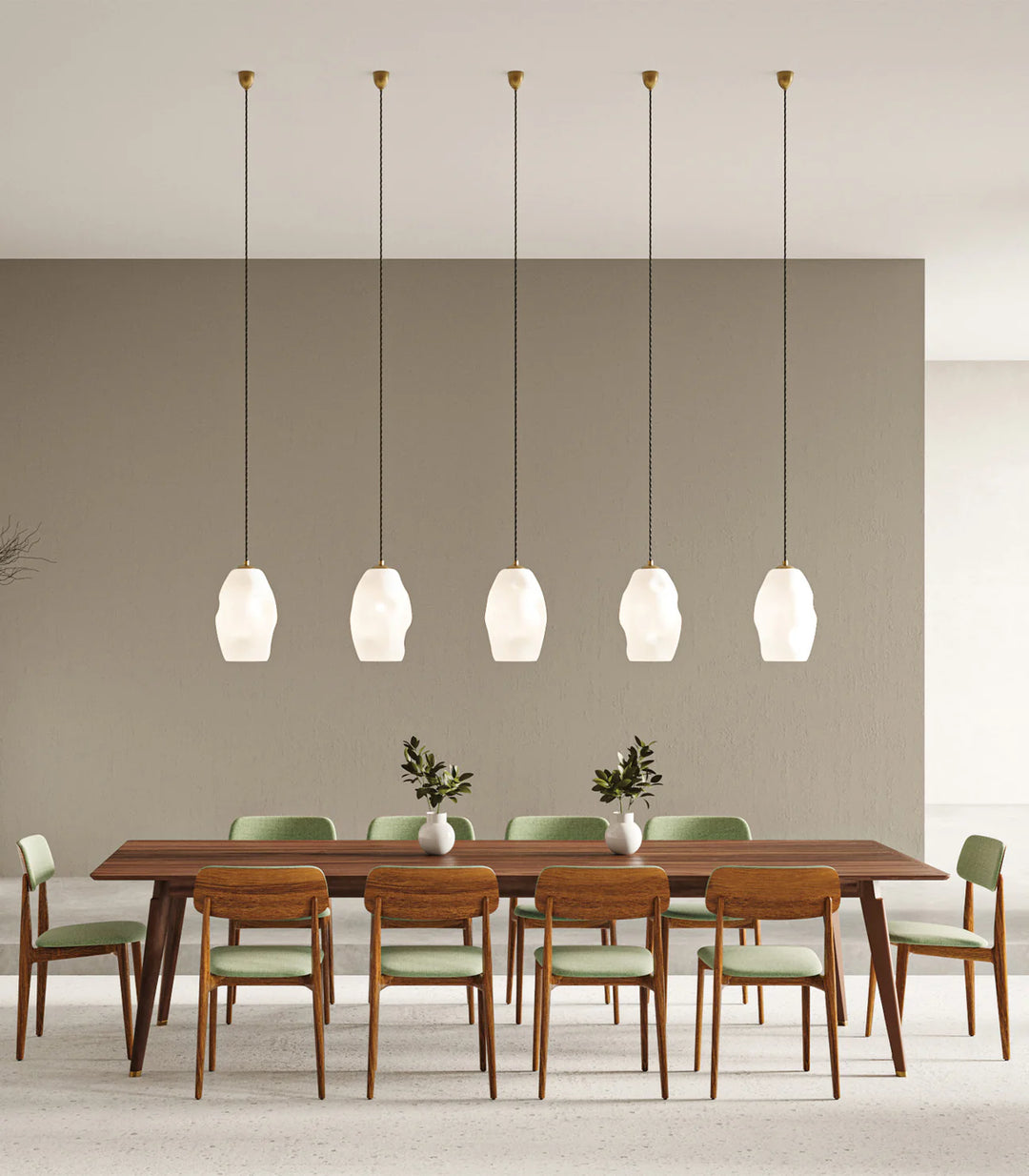 Organic White Pendant Light Large – Elegant Lighting for Any Room