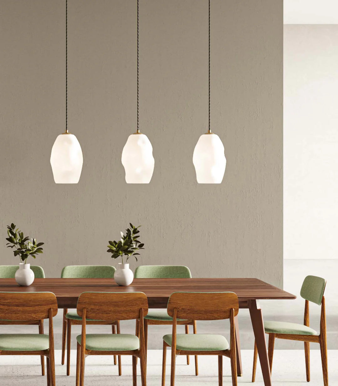 Organic White Pendant Light Large – Elegant Lighting for Any Room