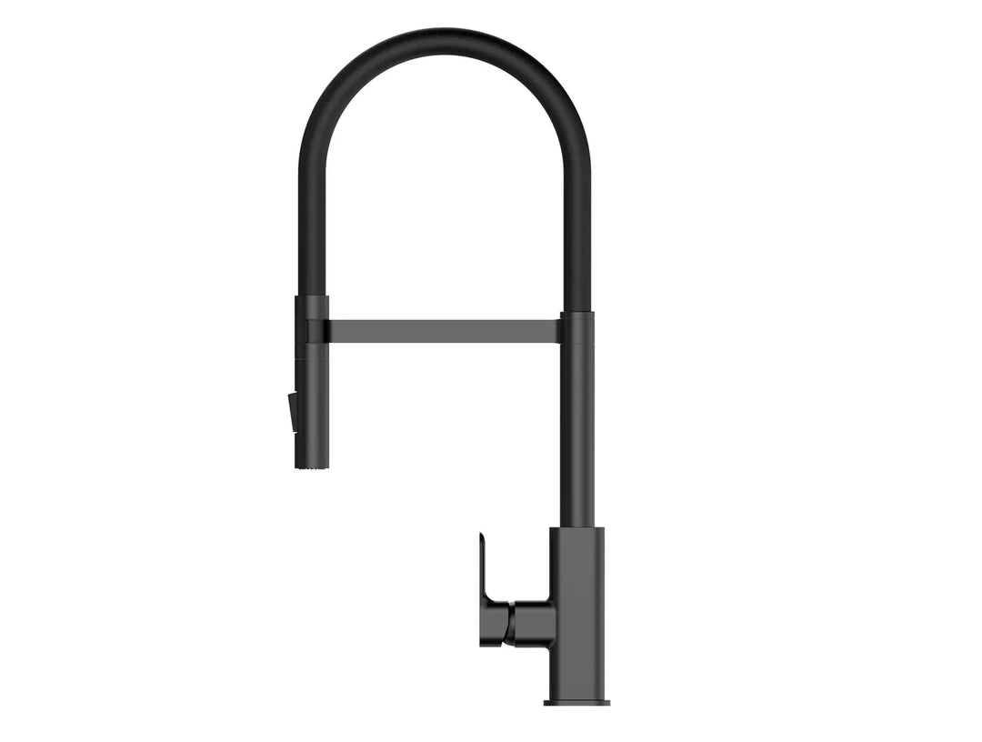 Oskar Pull Out Kitchen Mixer – Gun Metal | Stylish & Efficient