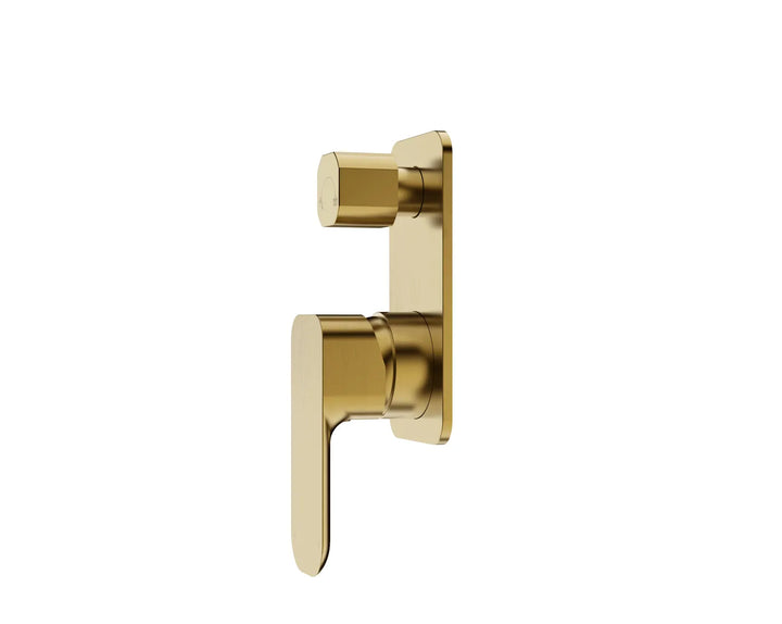 Oskar Shower Mixer with Diverter – Brushed Gold | Elegant & Durable