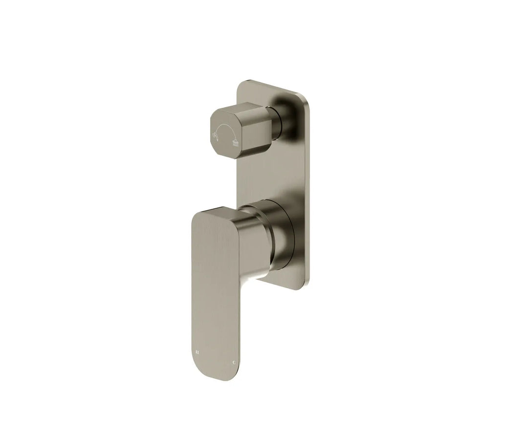 Oskar Shower Mixer with Diverter – Brushed Nickel | Sleek & Durable