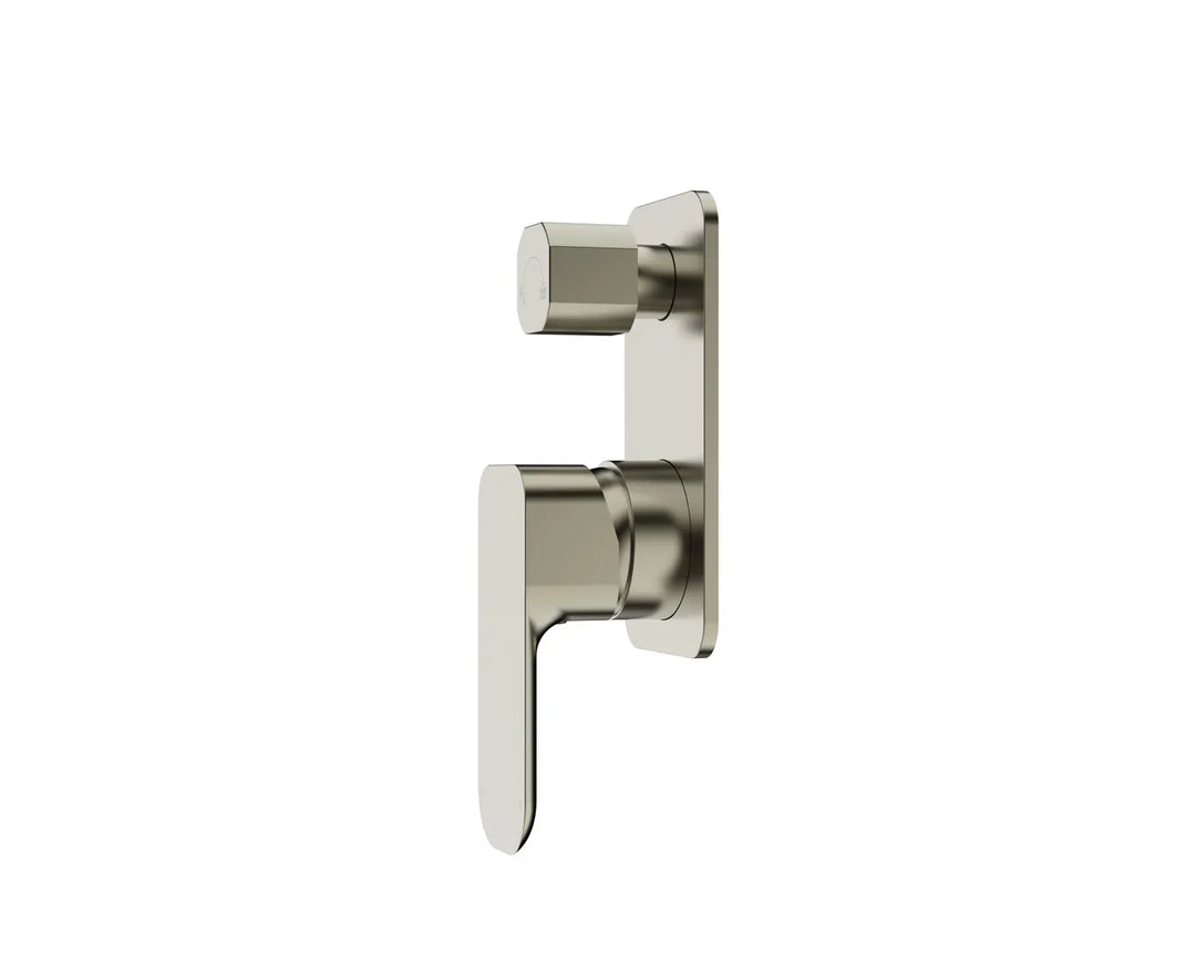 Oskar Shower Mixer with Diverter – Brushed Nickel | Sleek & Durable