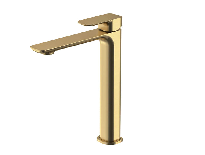 Oskar Tall Basin Mixer Brushed Gold | Stylish & Efficient