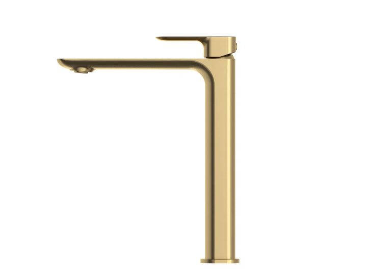 Oskar Tall Basin Mixer Brushed Gold | Stylish & Efficient
