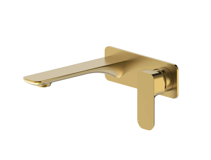 Oskar Wall Basin Mixer Brushed Gold | Elegant & Efficient