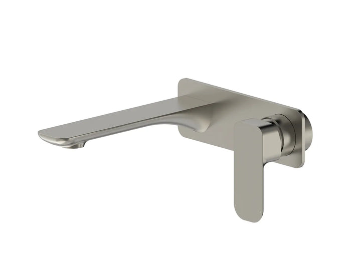 Oskar Wall Basin Mixer Brushed Nickel | Durable & Stylish Mixer