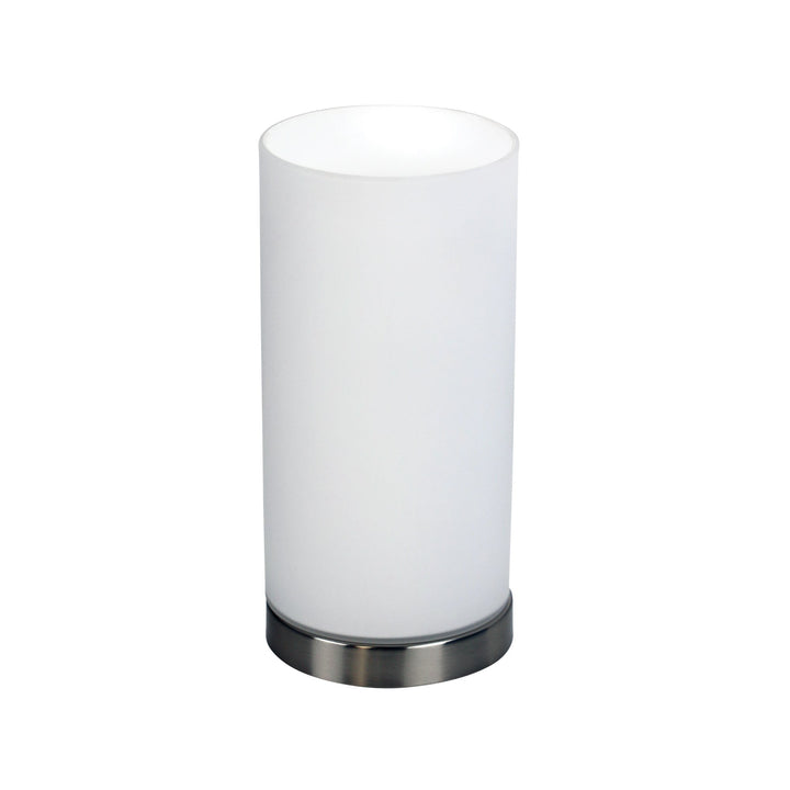 PABLO ON-OFF Touch Lamp with Opal Matt Glass – Brushed Chrome