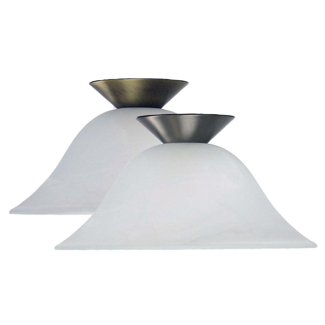 PANA DIY 30cm Alabaster Glass Light Fitting