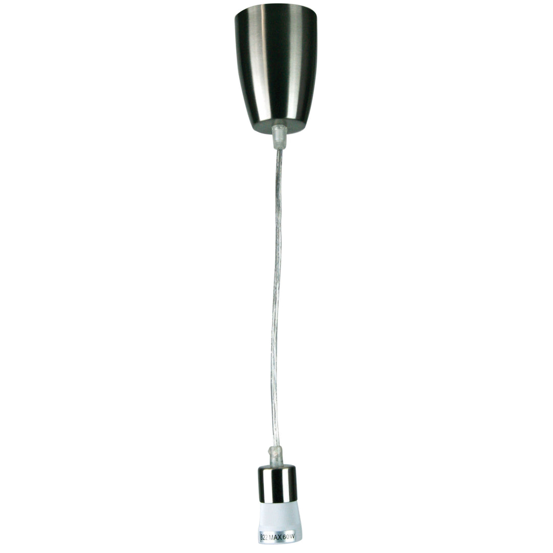 PEG Brushed Chrome 30cm DIY Suspension B22