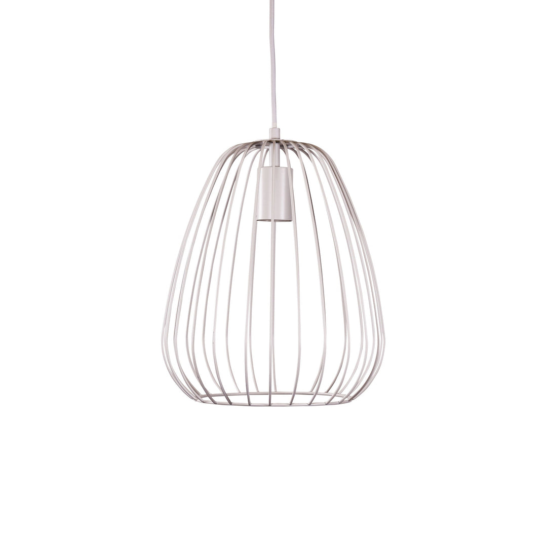 PERA.27 White Metal Wire Pendant