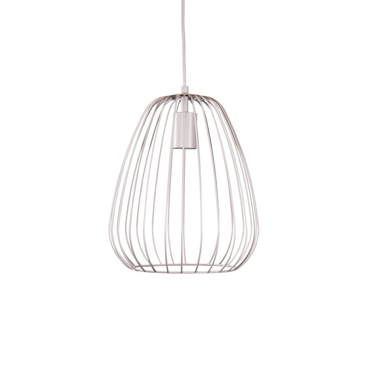 PERA.27 White Metal Wire Pendant