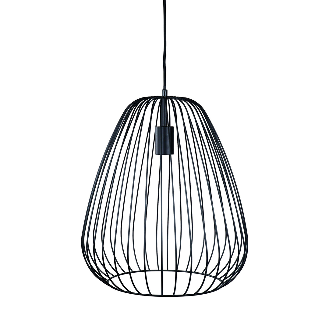 PERA.38 Black Metal Wire Pendant