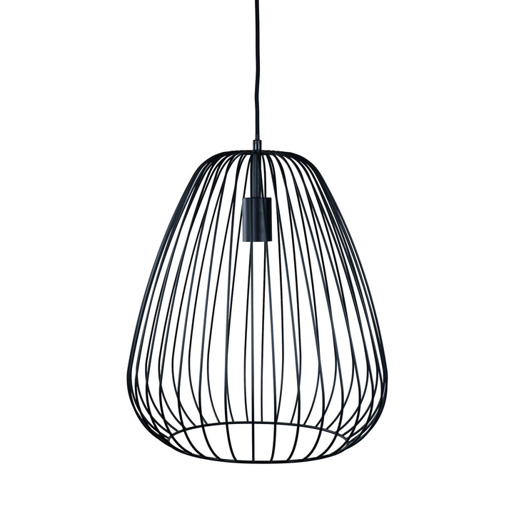 PERA.38 Black Metal Wire Pendant