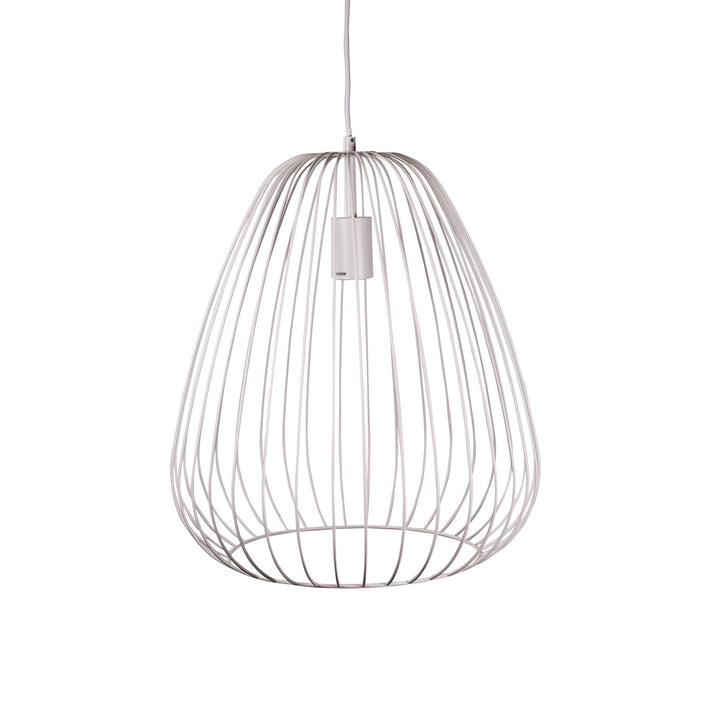 PERA.38 White Metal Wire Pendant