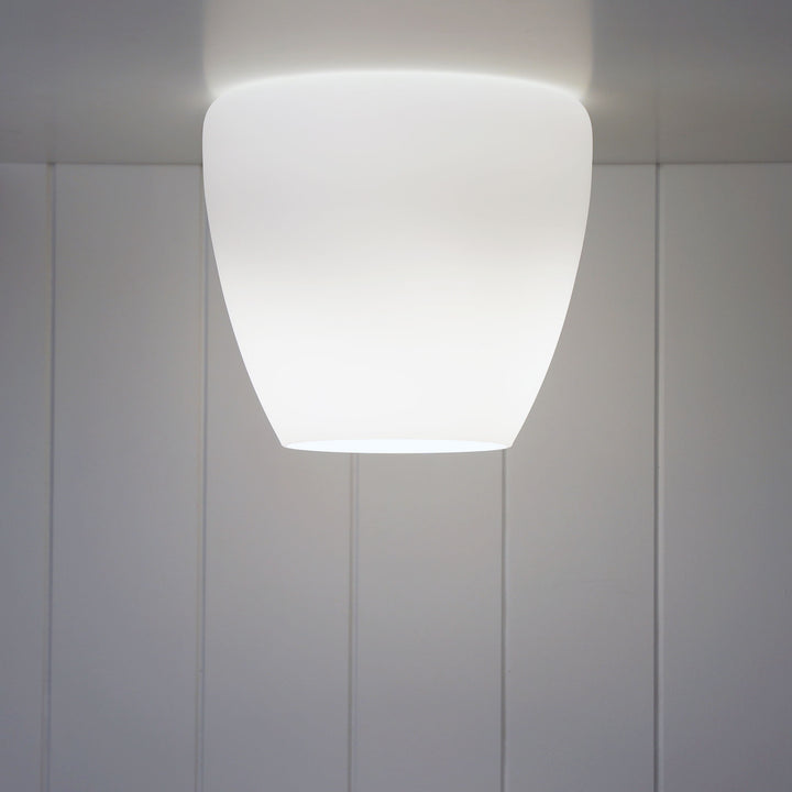 PHIL SMALL DIY 16cm Opal Matt Glass Shade | Compact DIY Lighting Solution