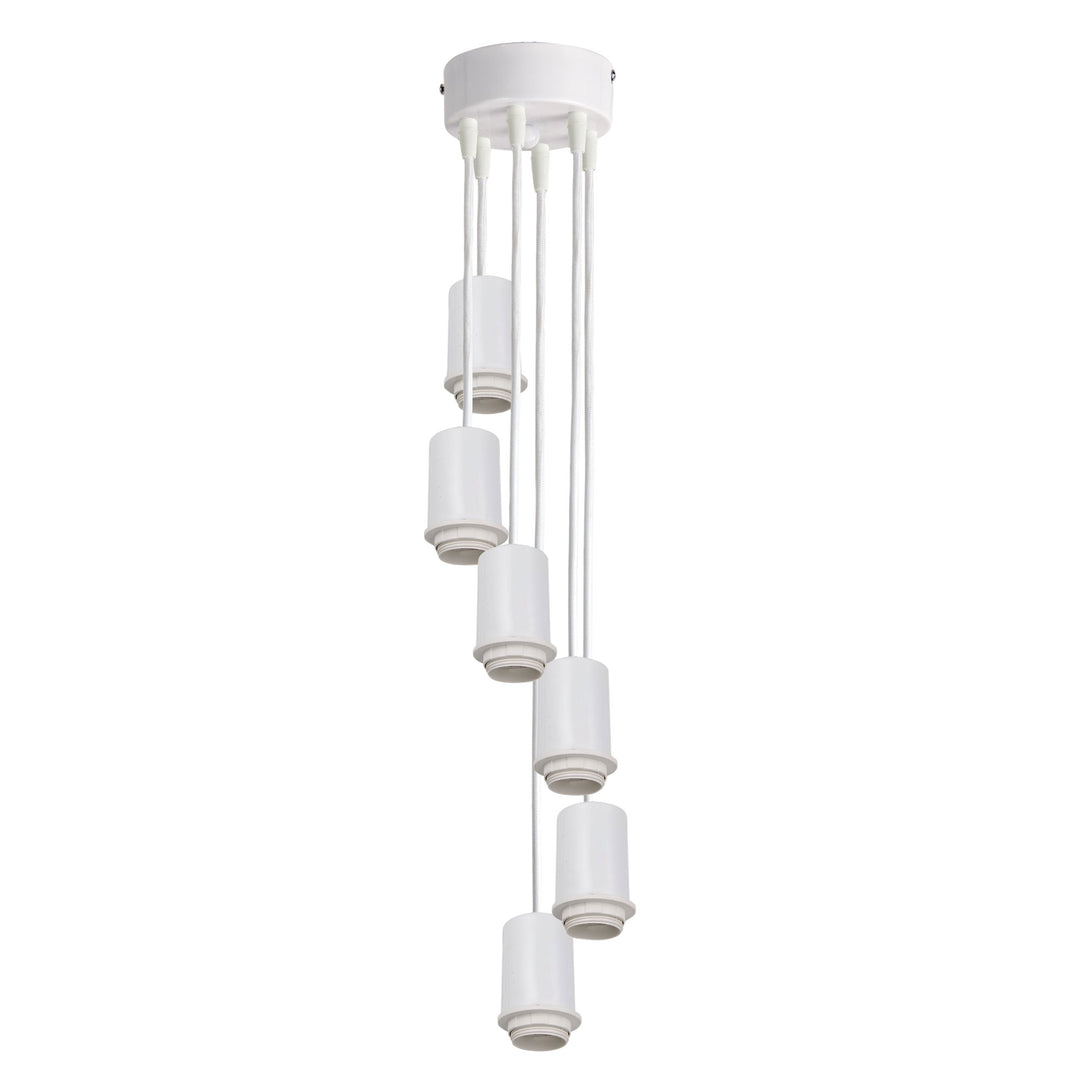 POP 6-Light White Multi Drop Suspension