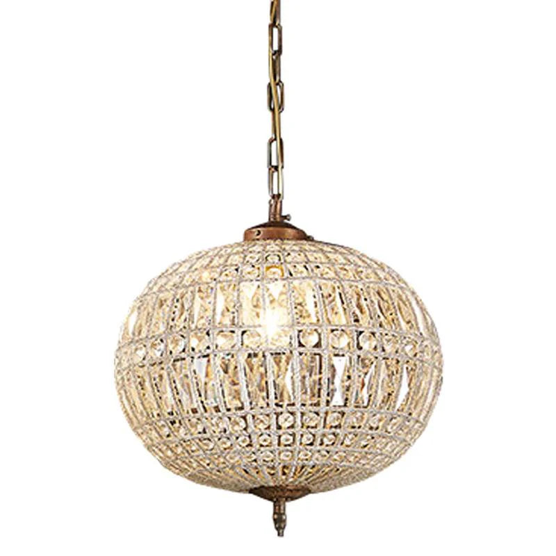 Palermo Chandelier Available in Different Sizes 1x40w E27 in Antique Brass