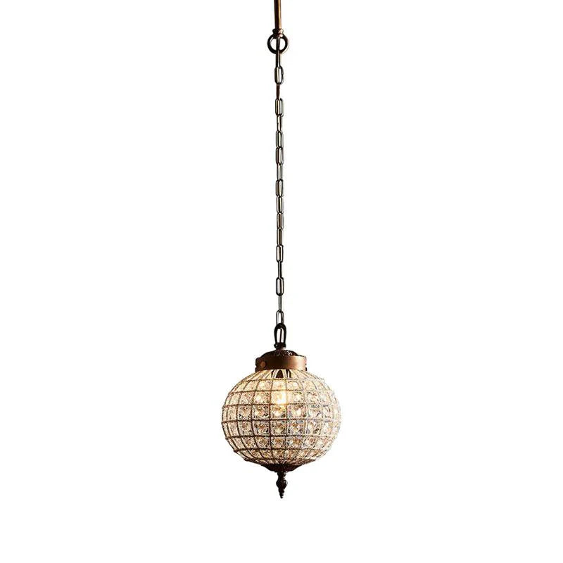 Palermo Chandelier Available in Different Sizes 1x40w E27 in Antique Brass