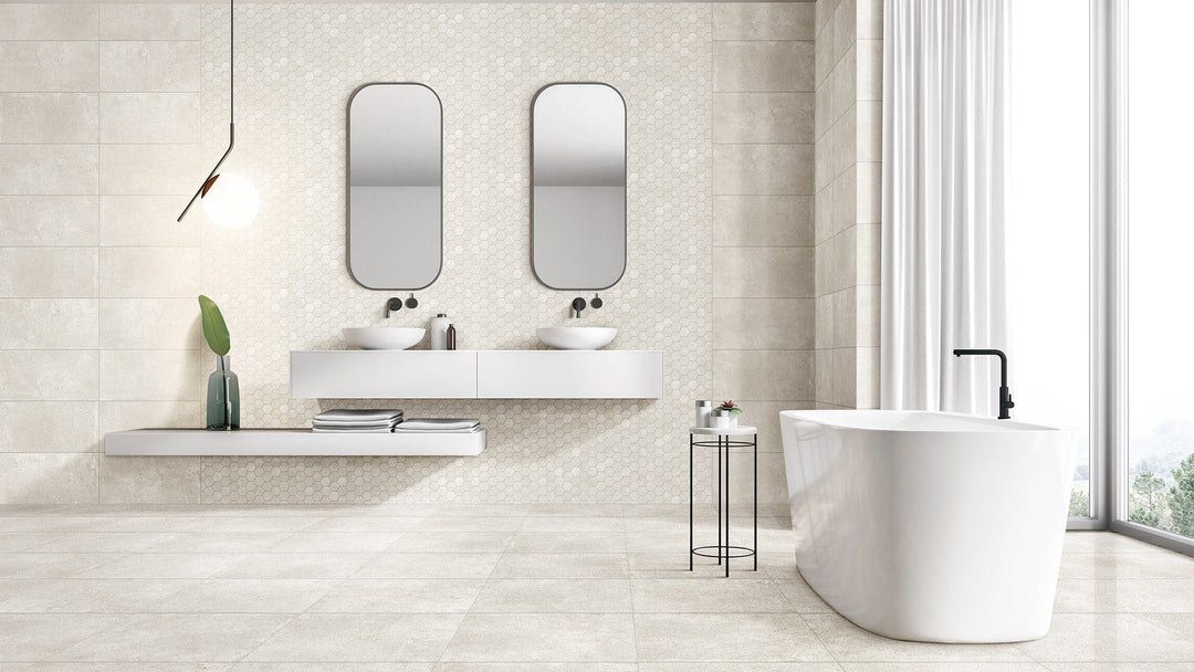 Paradigm Unrectified Matt White 300x300mm Porcelain Tile | Classic and Durable Tile for Modern Interiors