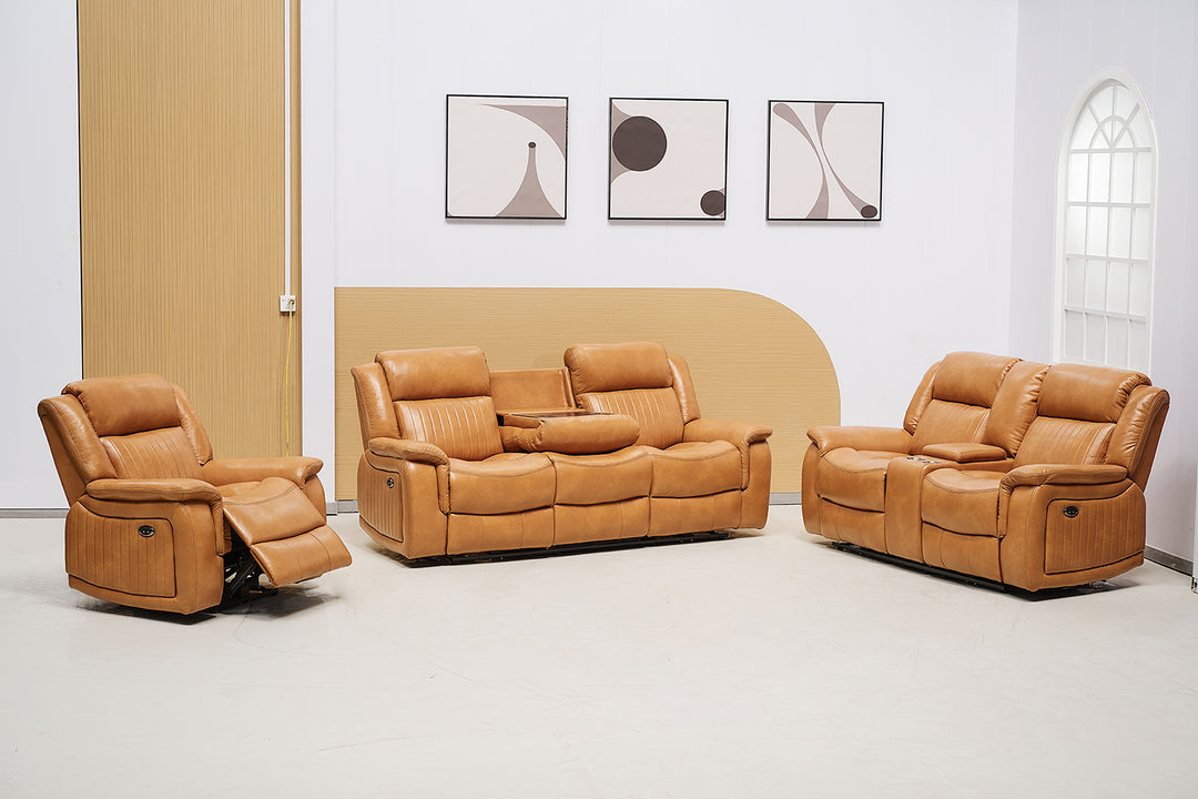 Paragon Power Motion 2 Seater Recliner Tan