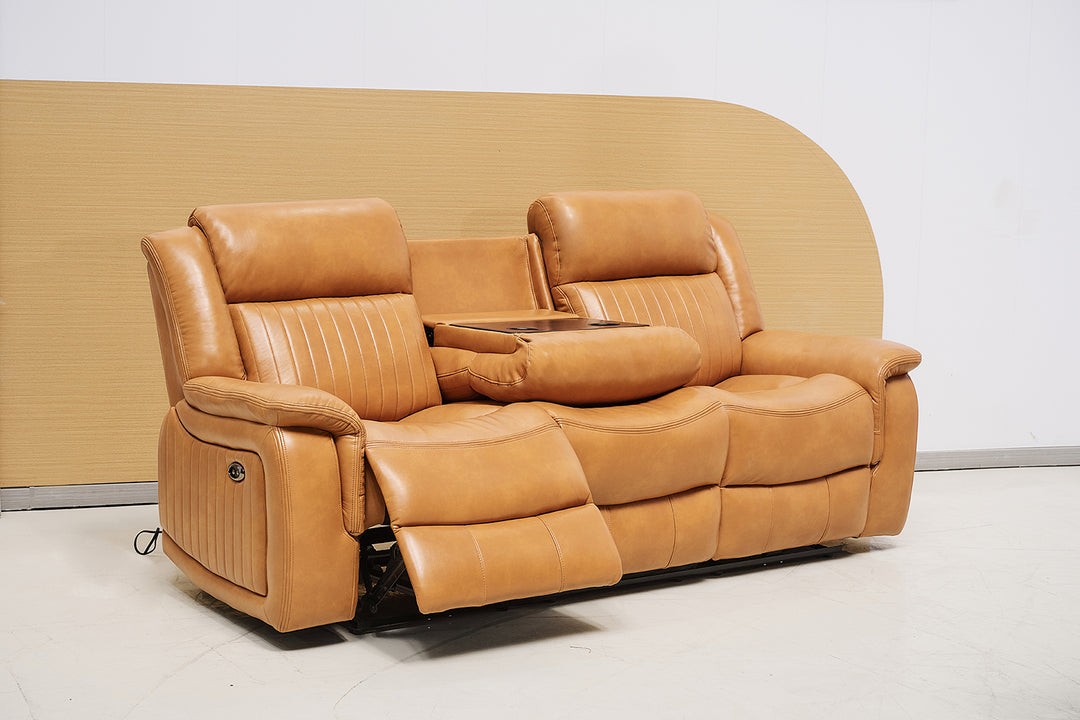 Paragon Power Motion 3 Seater Recliner Tan