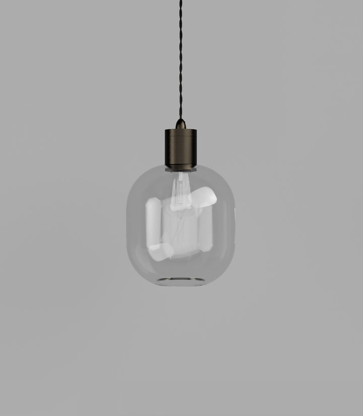 Parlour Curve Clear Glass Shade – Stylish Design, Glass Shade Only