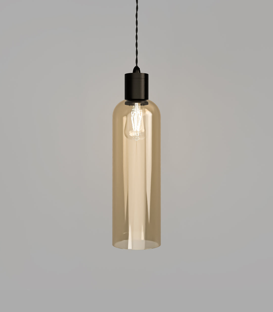 Parlour Elong Amber Glass Shade – Stylish Design, Glass Shade Only
