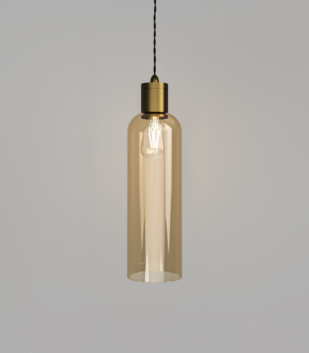 Parlour Elong Amber Glass Shade – Stylish Design, Glass Shade Only