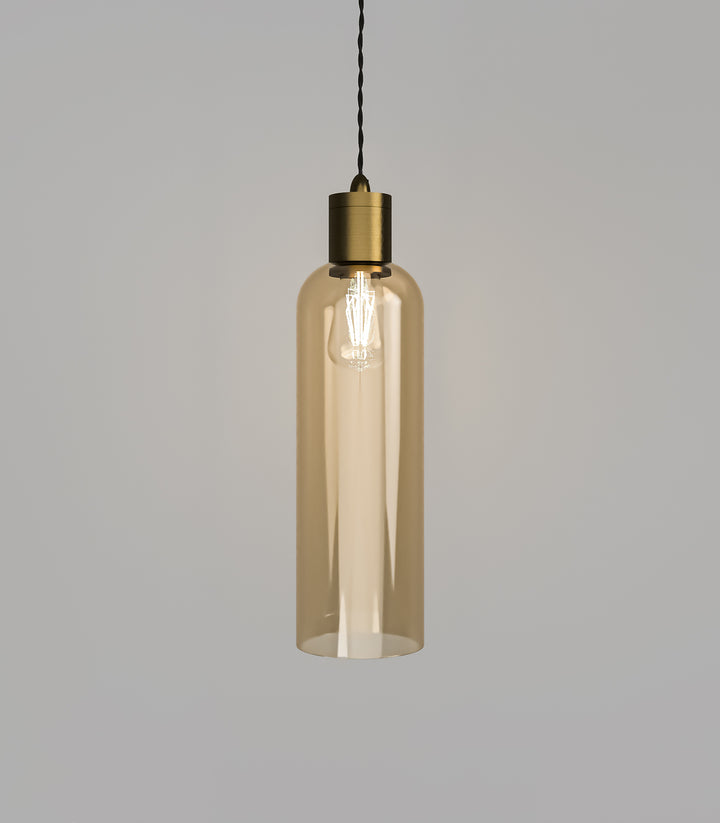 Parlour Elong Amber Glass Shade – Stylish Design, Glass Shade Only