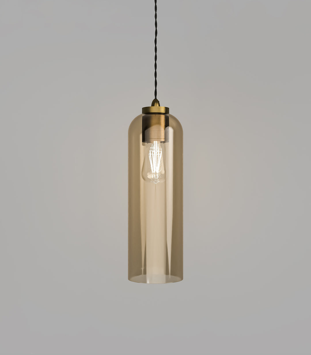 Parlour Elong Amber Glass Shade – Stylish Design, Glass Shade Only