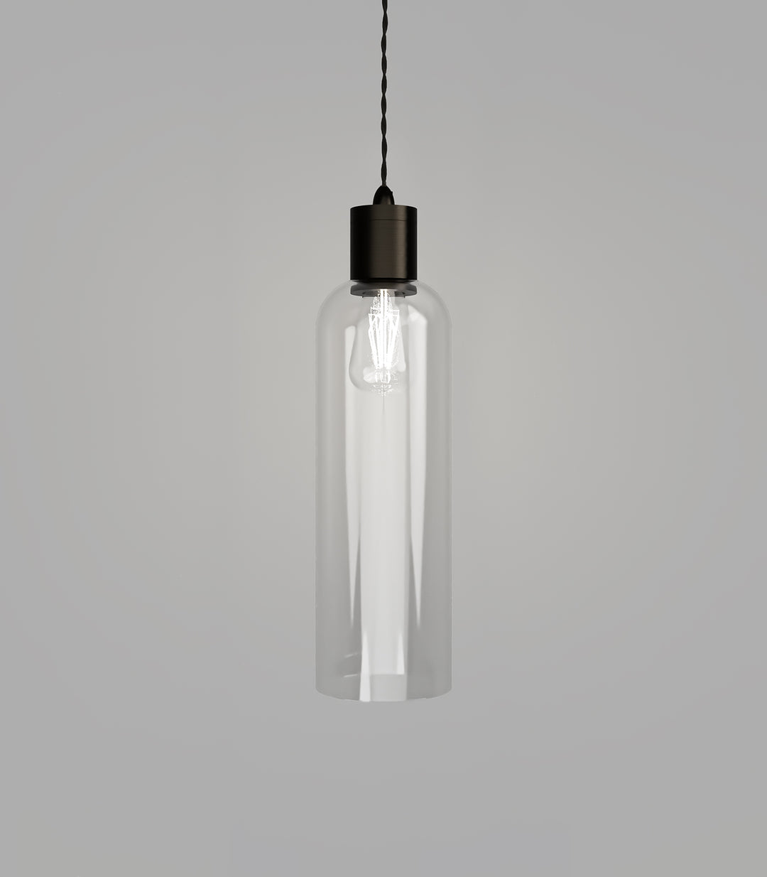 Parlour Elong Clear Glass Shade – Elegant Design, Glass Shade Only