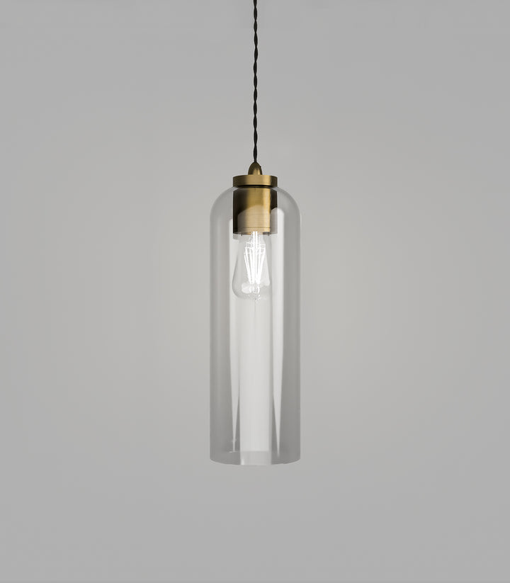 Parlour Elong Clear Glass Shade – Elegant Design, Glass Shade Only