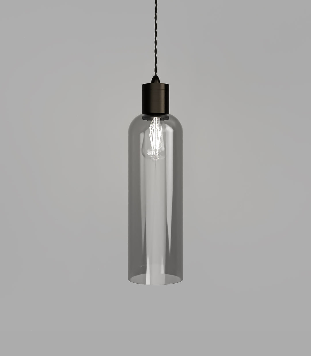 Parlour Elong Smoked Glass Shade – Stylish Design, Glass Shade Only