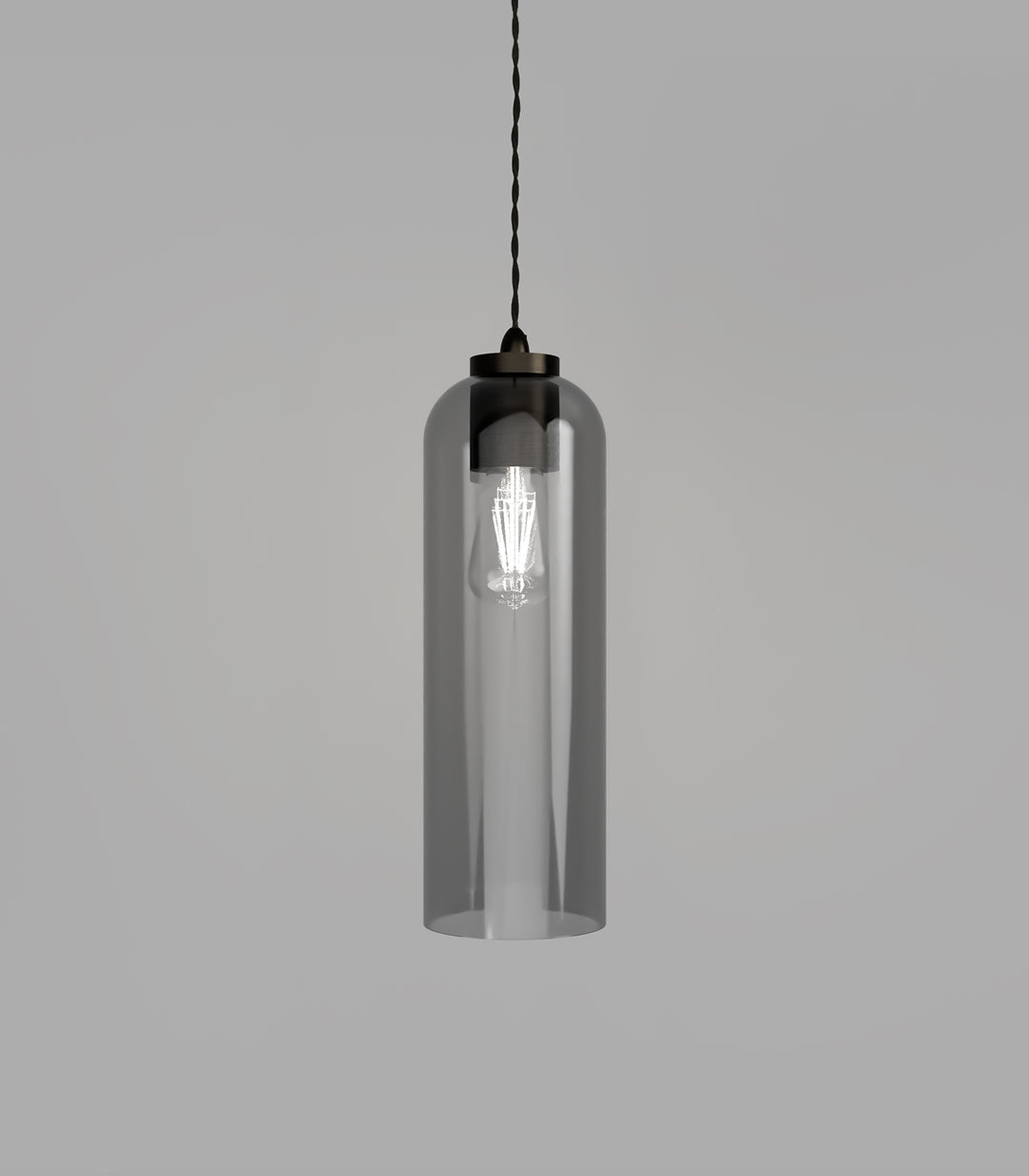 Parlour Elong Smoked Glass Shade – Stylish Design, Glass Shade Only