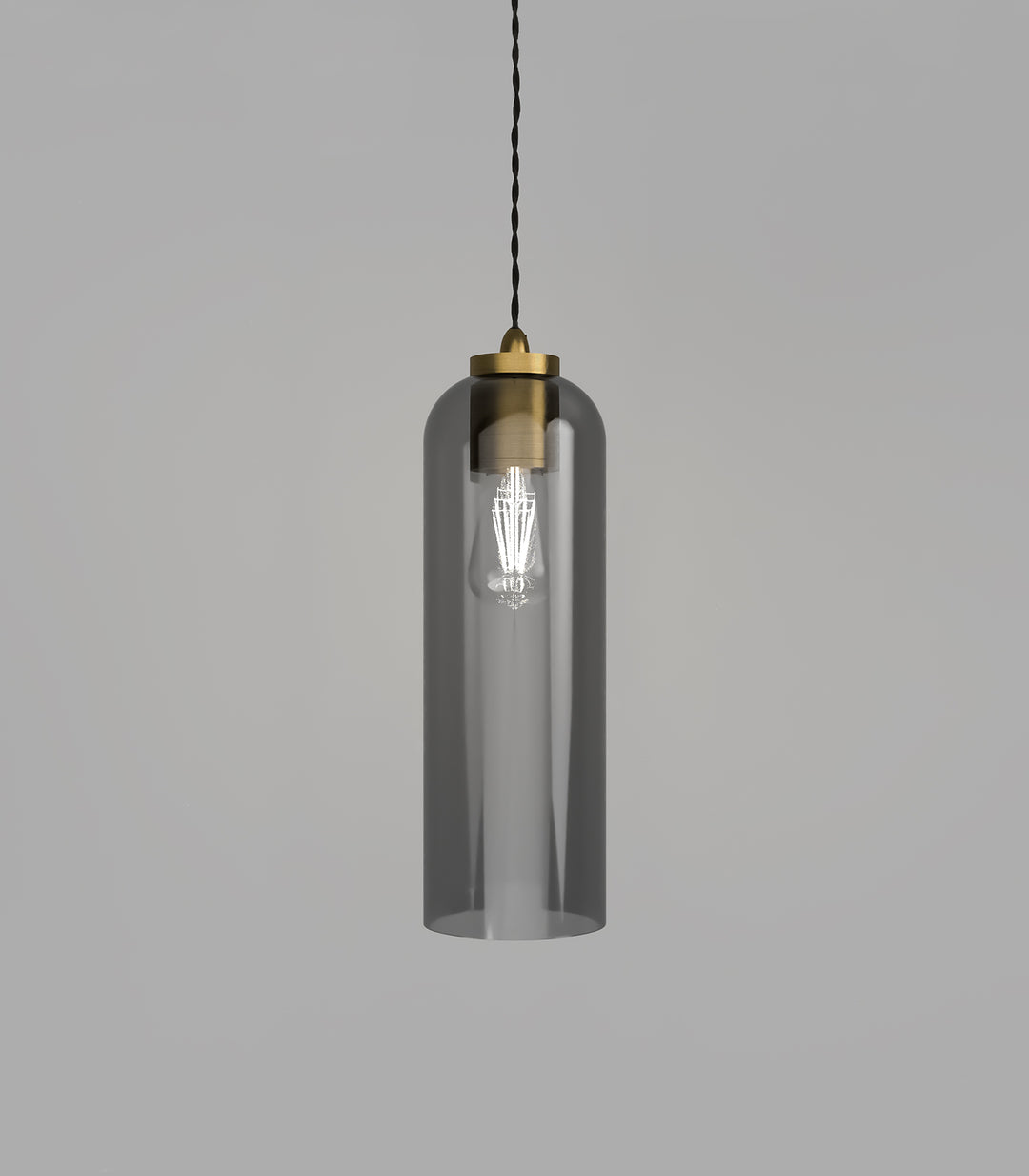 Parlour Elong Smoked Glass Shade – Stylish Design, Glass Shade Only