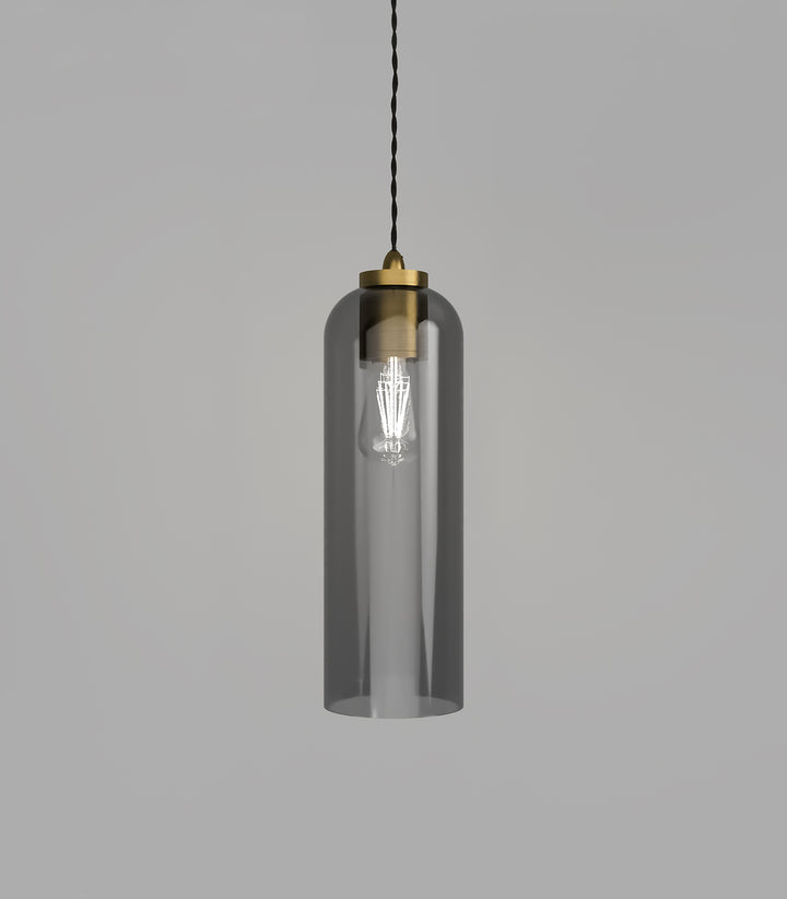 Parlour Elong Smoked Glass Shade – Stylish Design, Glass Shade Only