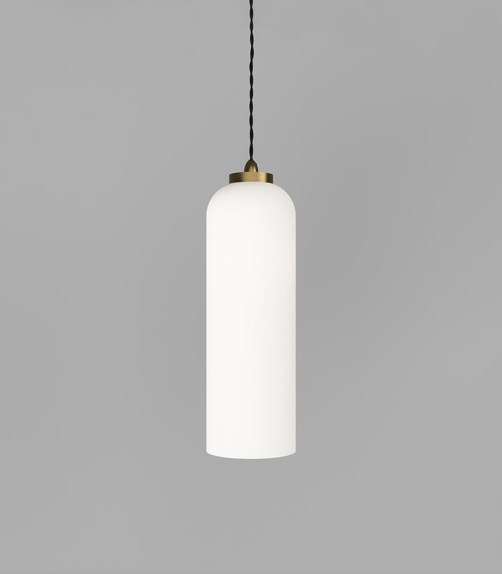 Parlour Elong White Glass Shade – Elegant Design, Glass Shade Only