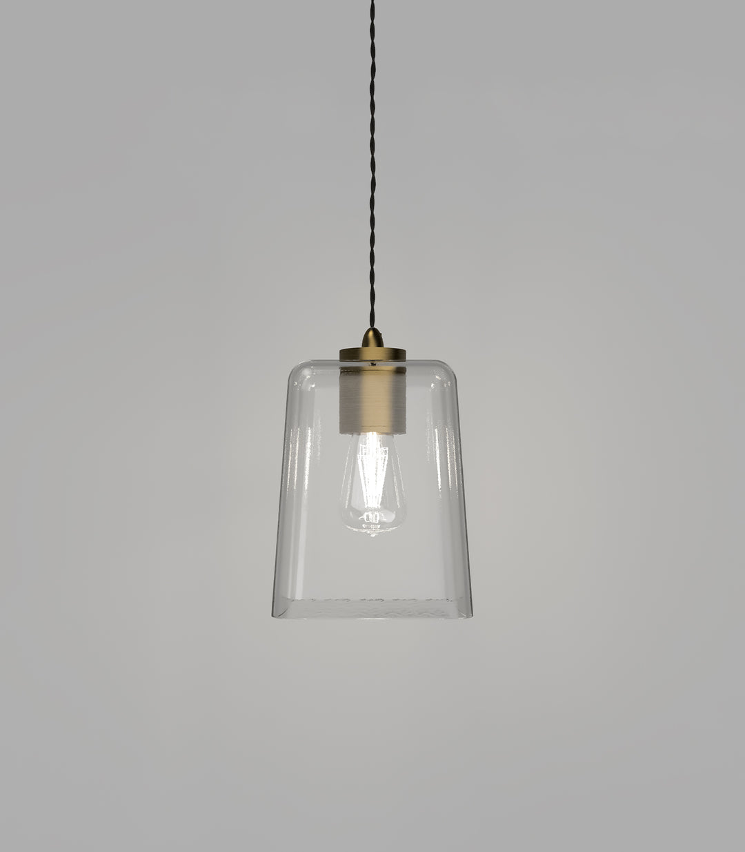Parlour Square Obscured Glass Shade – End of Range, Glass Shade Only