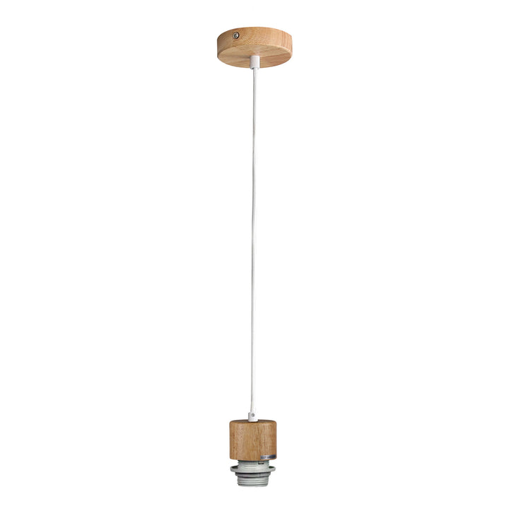 Parti Wood White 180cm E27 Suspension Kit