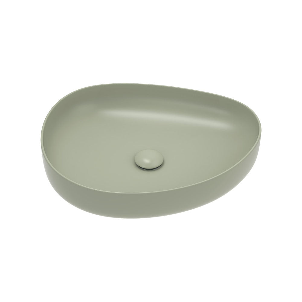 Pebble Medium Above Counter Basin, Matte Olive – Pilbara Bathroom Warehouse Perth and regional Western Australia