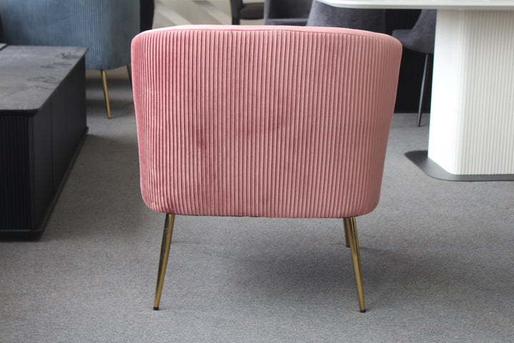 Perla Chair Pink Velvet
