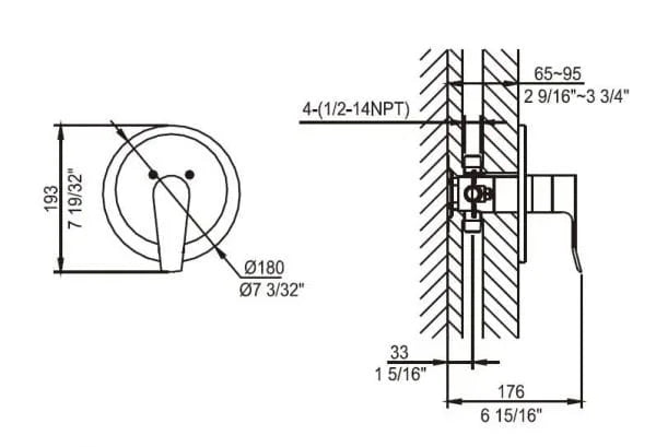 Pescara Shower Mixer