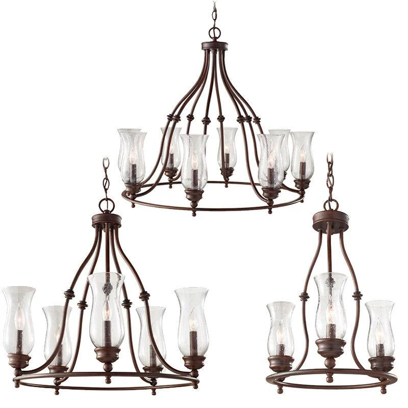 Pickering Lane 3Lt/5Lt/8Lt Chandelier E14 in Heritage Bronze Elstead Lighting - ELS.FE-PICKERING-LANE