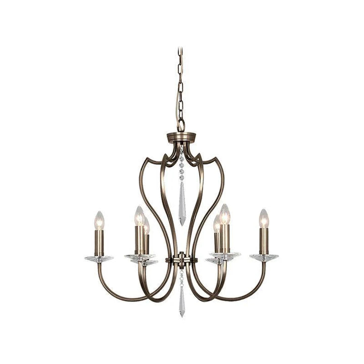 Pimlico Chandelier 3Lt/6Lt/9Lt E14 in Bronze/Nickel Elstead Lighting - ELS.PM3, ELS.PM6, ELS.PM9