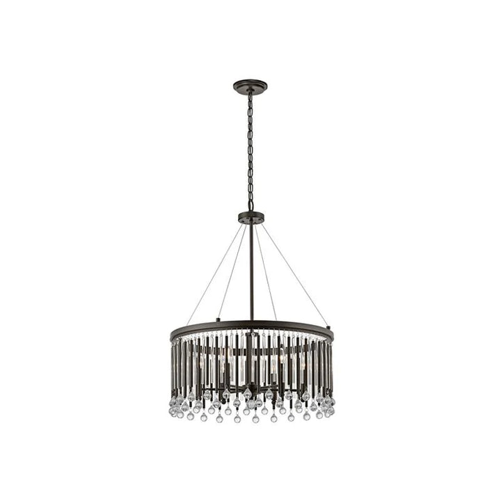 Piper Pendant Light 6Lt Round/Oval E14 in Espresso Elstead Lighting -ELS.KL-PIPER-6P, ELS.KL-PIPER-ISLE