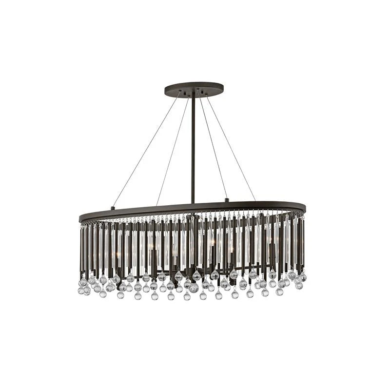 Piper Pendant Light 6Lt Round/Oval E14 in Espresso Elstead Lighting -ELS.KL-PIPER-6P, ELS.KL-PIPER-ISLE